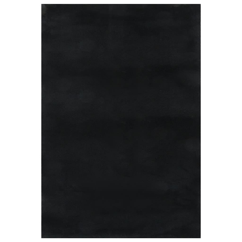 vidaXL Dywan Shaggy Czarny 240x305 cm Poliester
