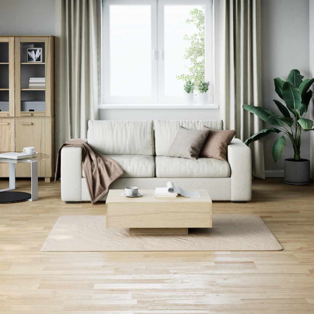 vidaXL Dywan shaggy Kremowo-biały 120x183 cm Poliester