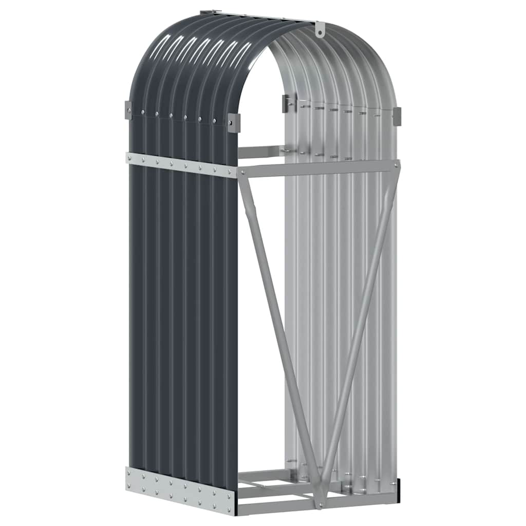vidaXL Uchwyt na drewno antracytowy 40x45x100 cm ocynkowana stal