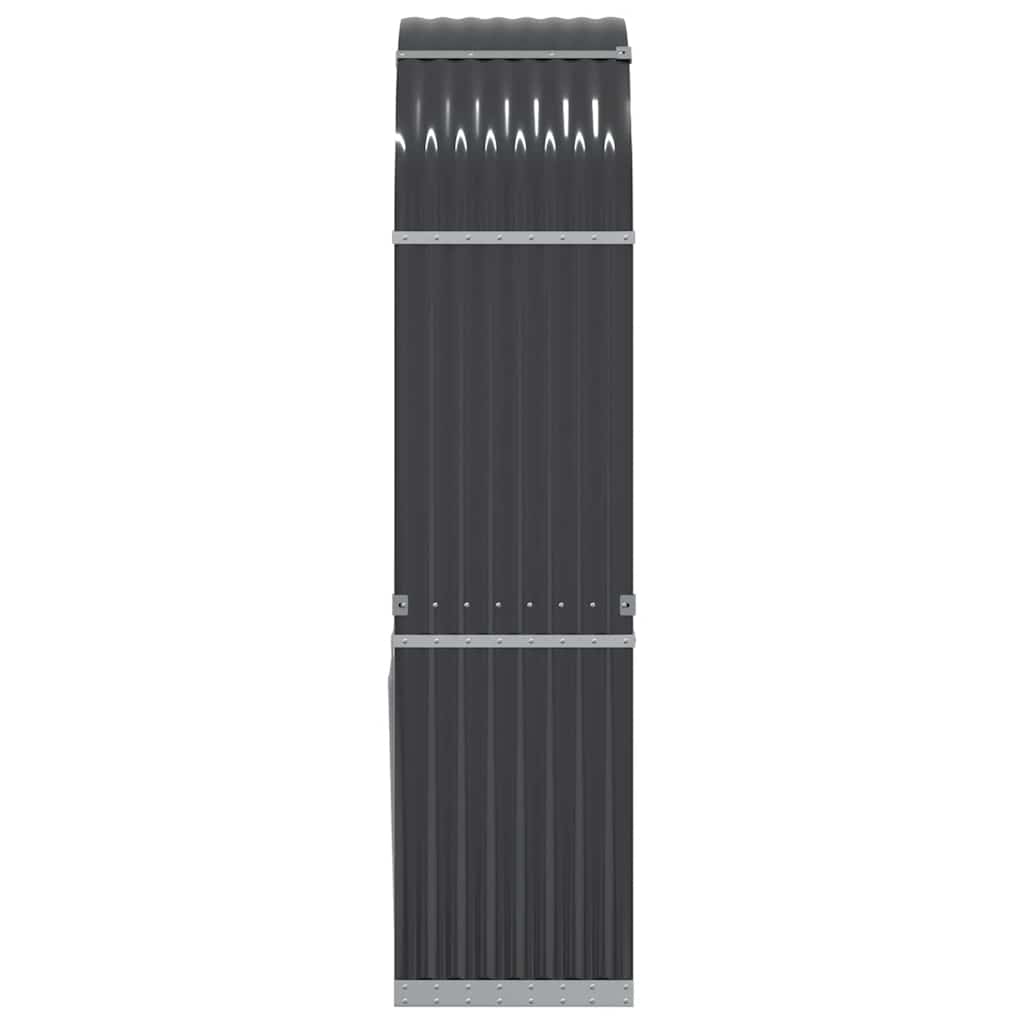vidaXL Uchwyt na drewno antracytowy 80x45x190 cm ocynkowana stal