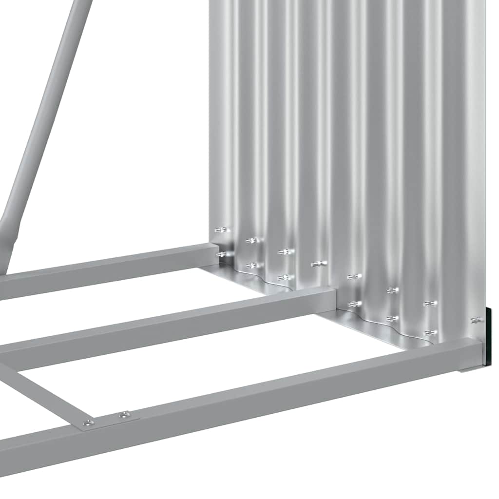 vidaXL Uchwyt na drewno antracytowy 80x45x190 cm ocynkowana stal