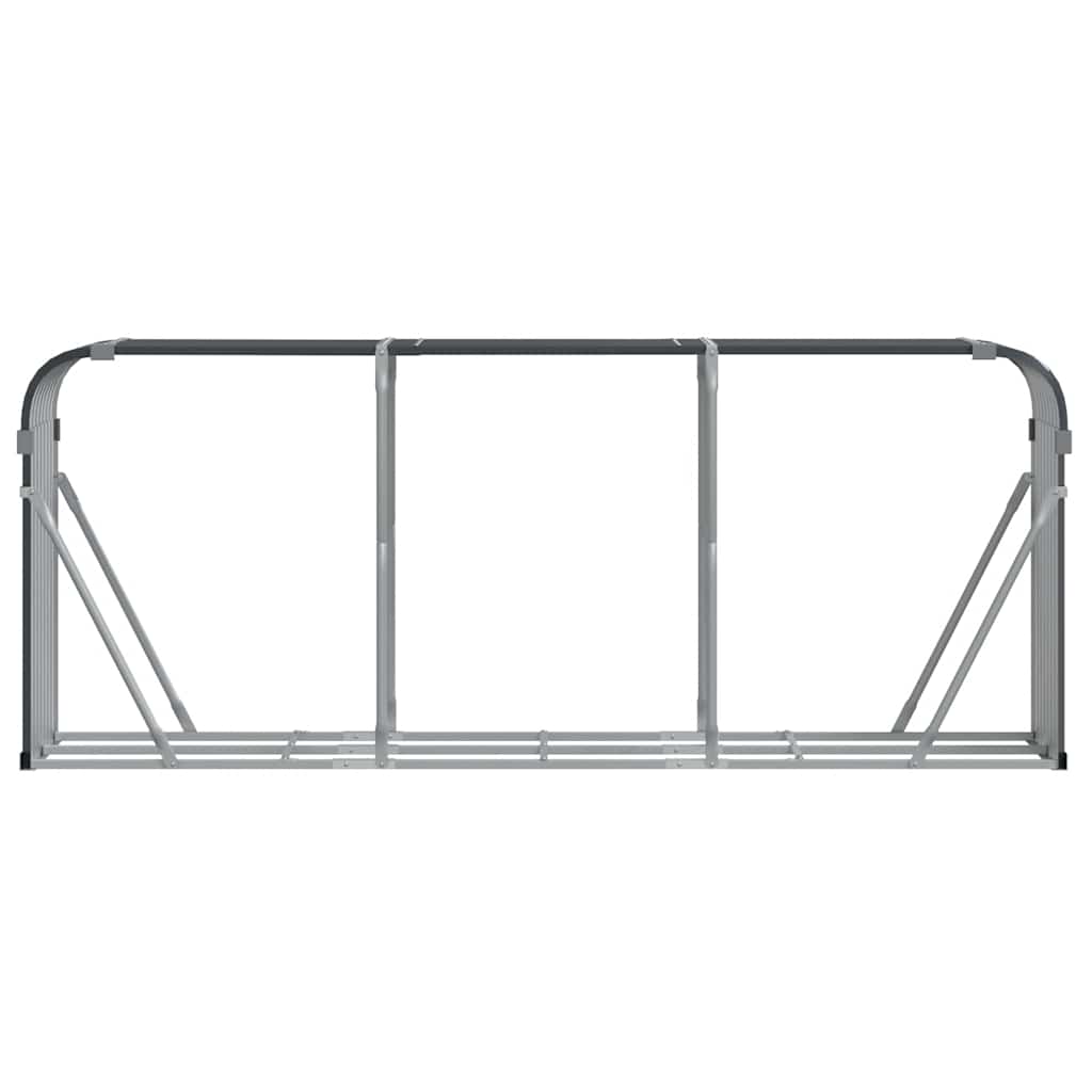 vidaXL Uchwyt na drewno antracytowy 234x45x100 cm ocynkowana stal