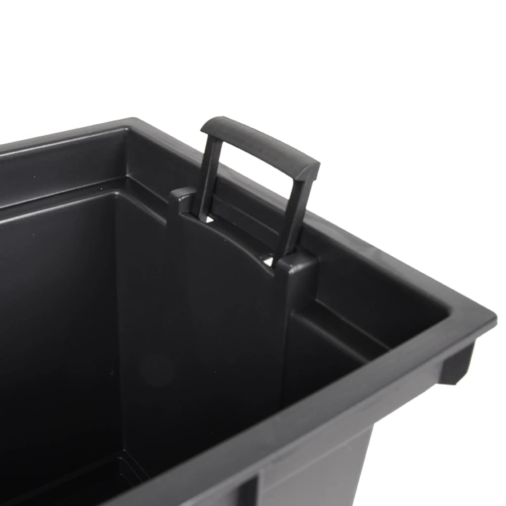 vidaXL Donica z pojemnikiem wewnętrznym, brązowa, 12/44 L, rattan PP