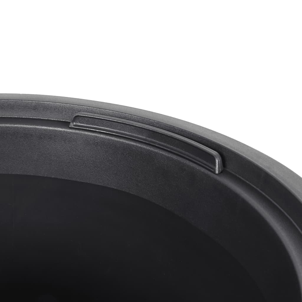 vidaXL Donica z pojemnikiem wewnętrznym, biała, 18/45 L, PP, prążki