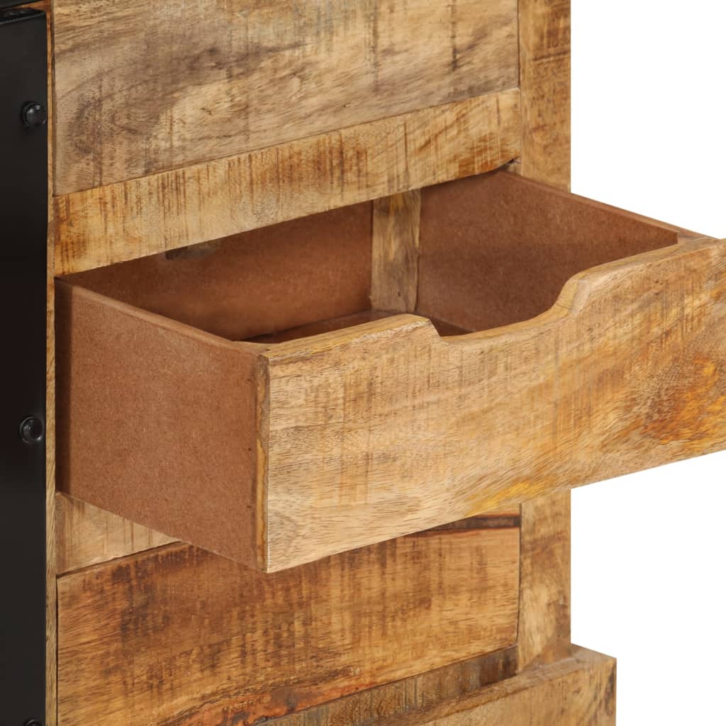 vidaXL Szafka, 80x30x55 cm, lite surowe drewno mango