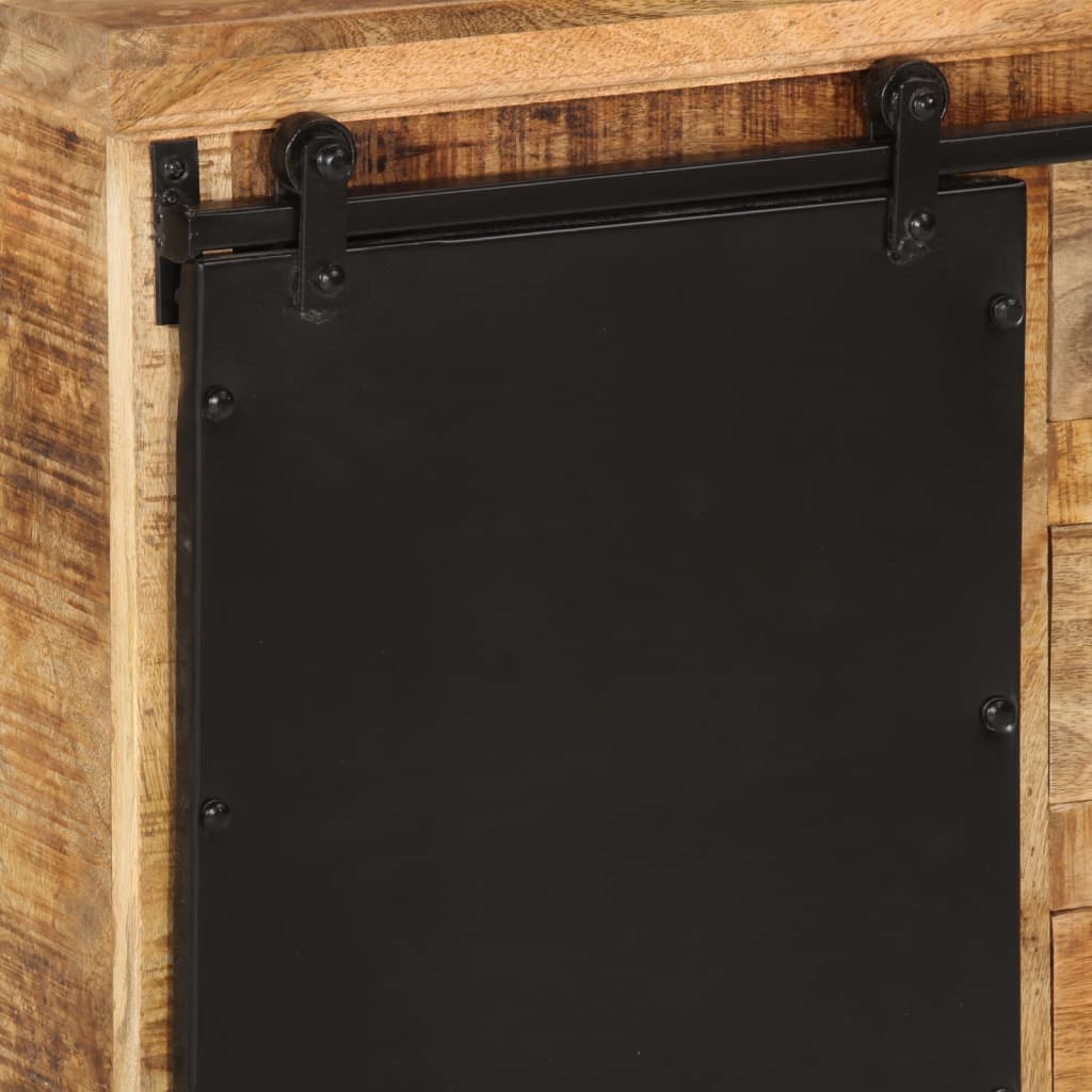 vidaXL Szafka, 80x30x55 cm, lite surowe drewno mango