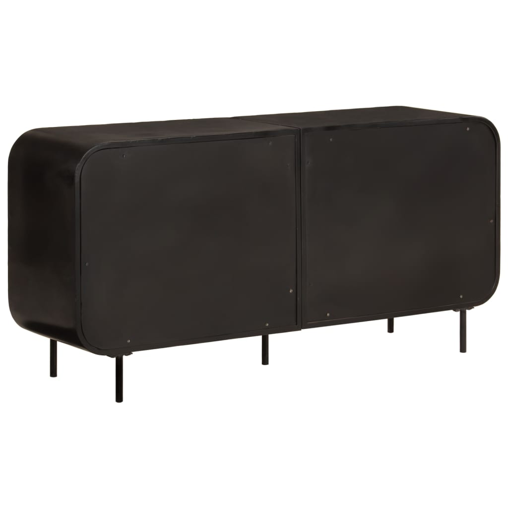 vidaXL Szafka, 140x35x70 cm, lite drewno z odzysku i metal