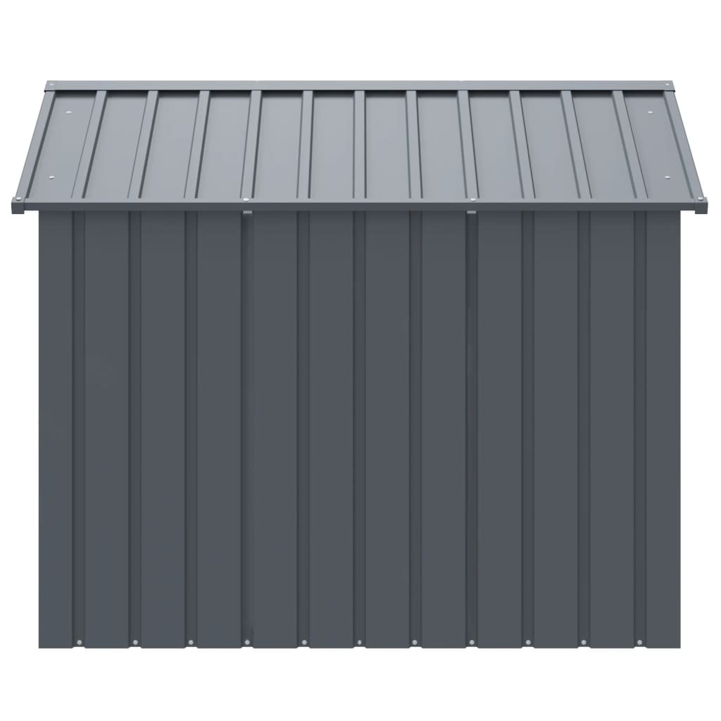 vidaXL Buda dla psa, z dachem, antracytowa, 117x153x123 cm, stal