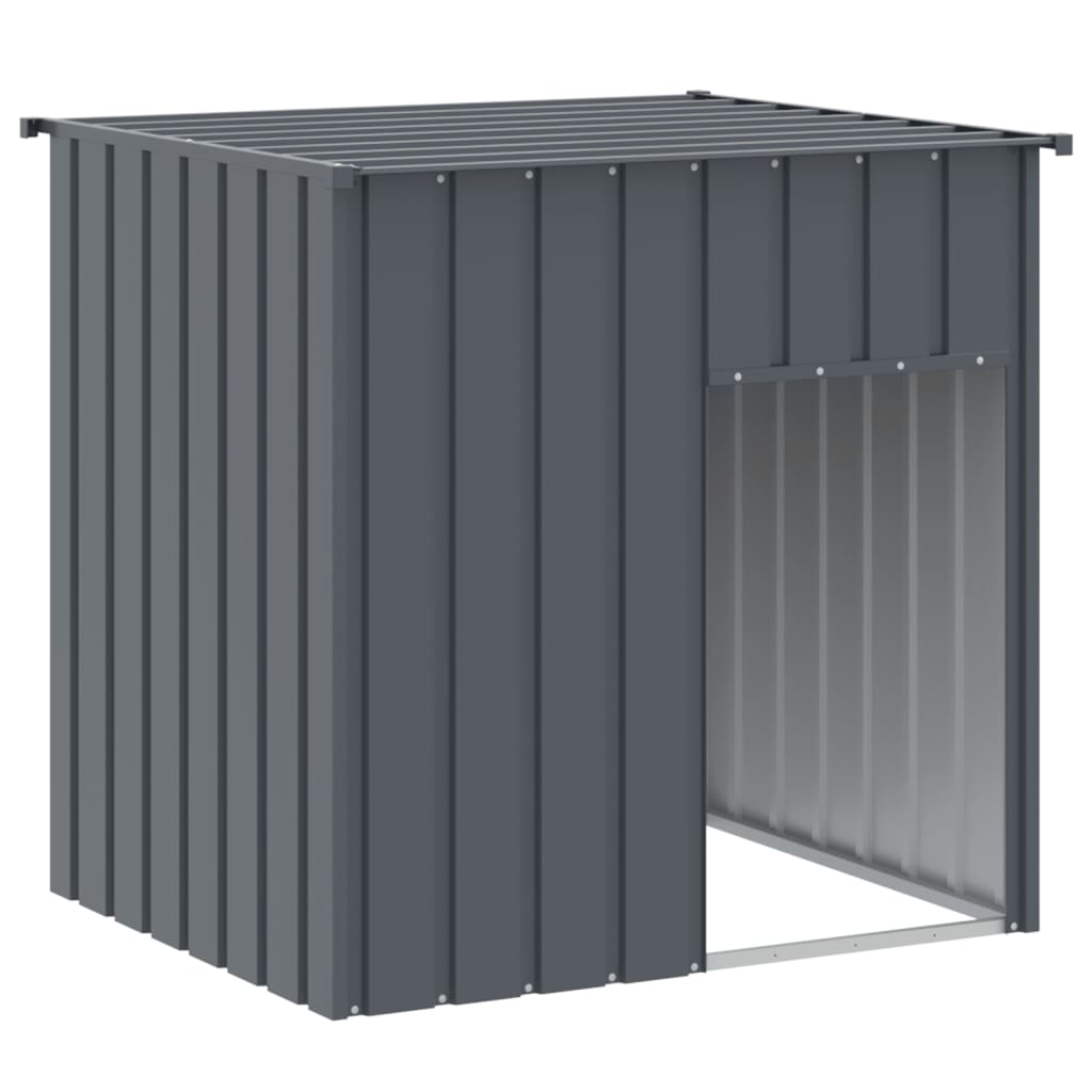 vidaXL Domek dla psa z dachem antracytowy 110x103x109 cm ocynkowana stal
