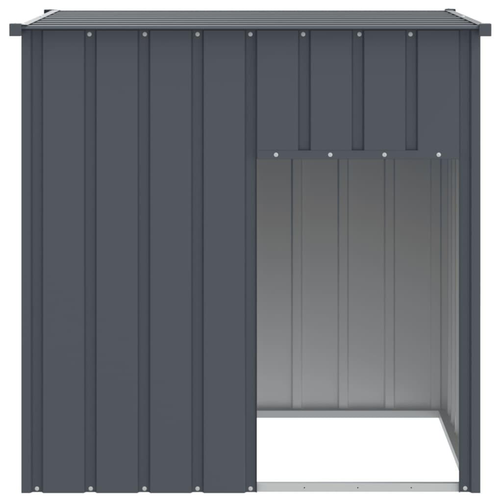 vidaXL Domek dla psa z dachem antracytowy 110x103x109 cm ocynkowana stal