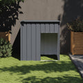vidaXL Domek dla psa z dachem antracytowy 110x103x109 cm ocynkowana stal