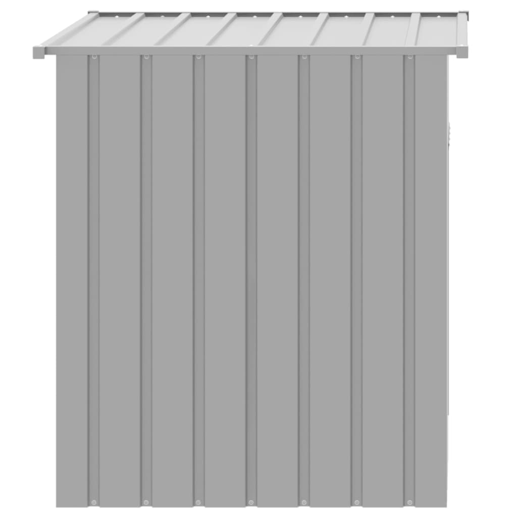 vidaXL Domek dla psa z dachem, jasnoszary, 110x103x109 cm, ocynkowana stal