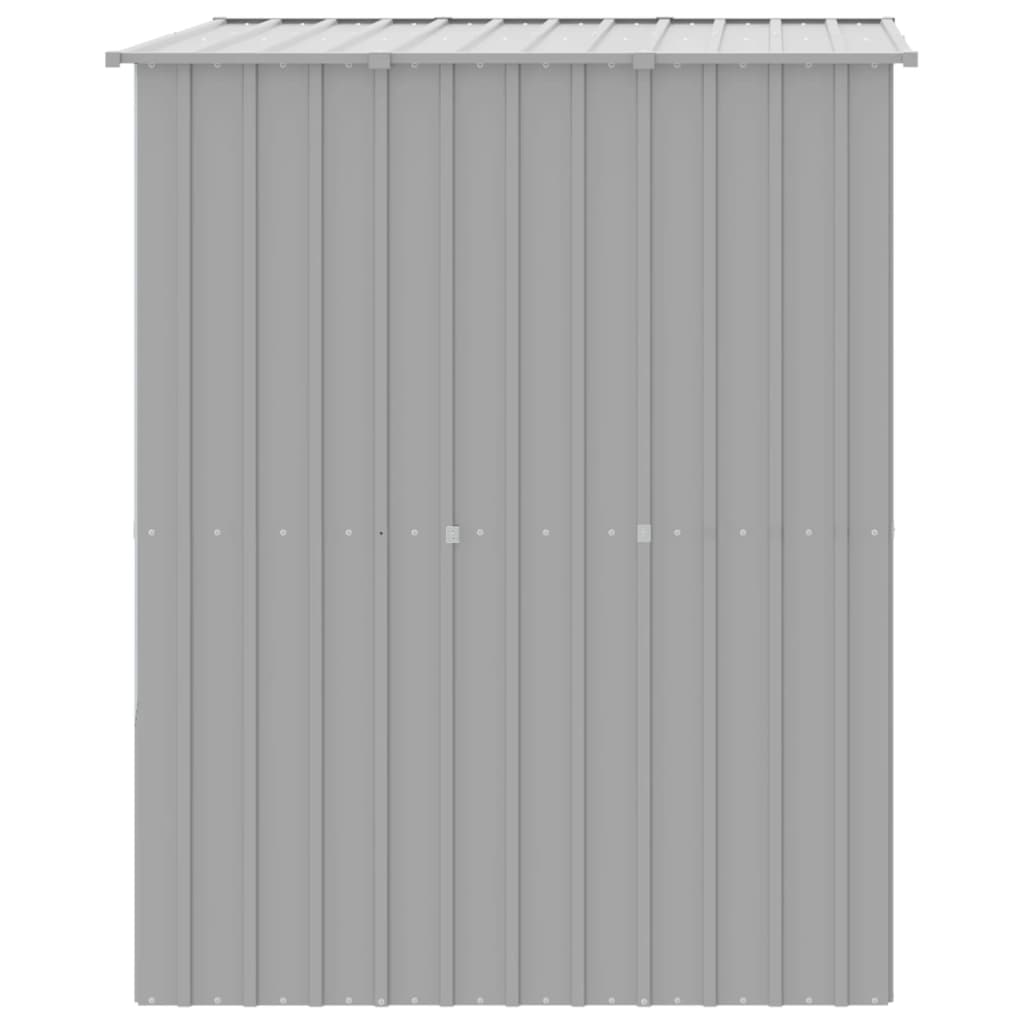 vidaXL Buda dla psa, z dachem, szara, 165x153x181 cm, stal