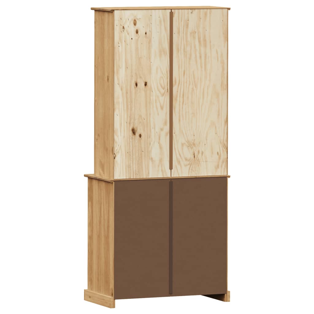 vidaXL Kredens VIGO, 78x40x175 cm, lite drewno sosnowe