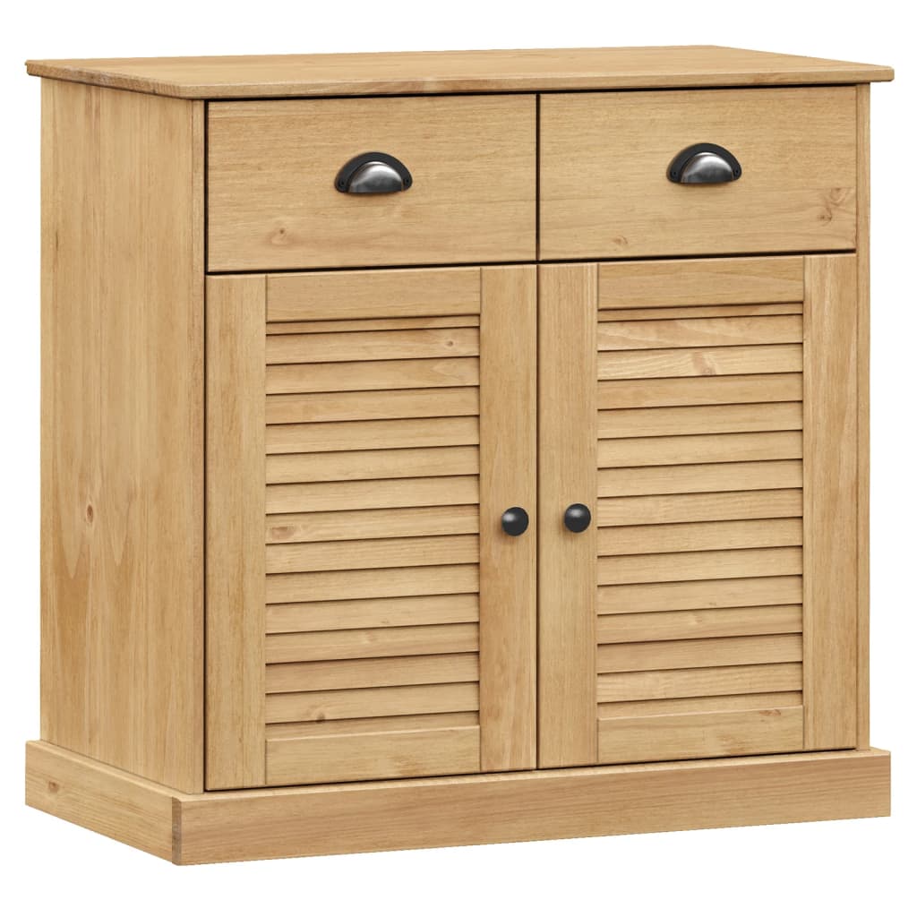 vidaXL Kredens VIGO, 78x40x175 cm, lite drewno sosnowe
