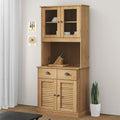 vidaXL Kredens VIGO, 78x40x175 cm, lite drewno sosnowe