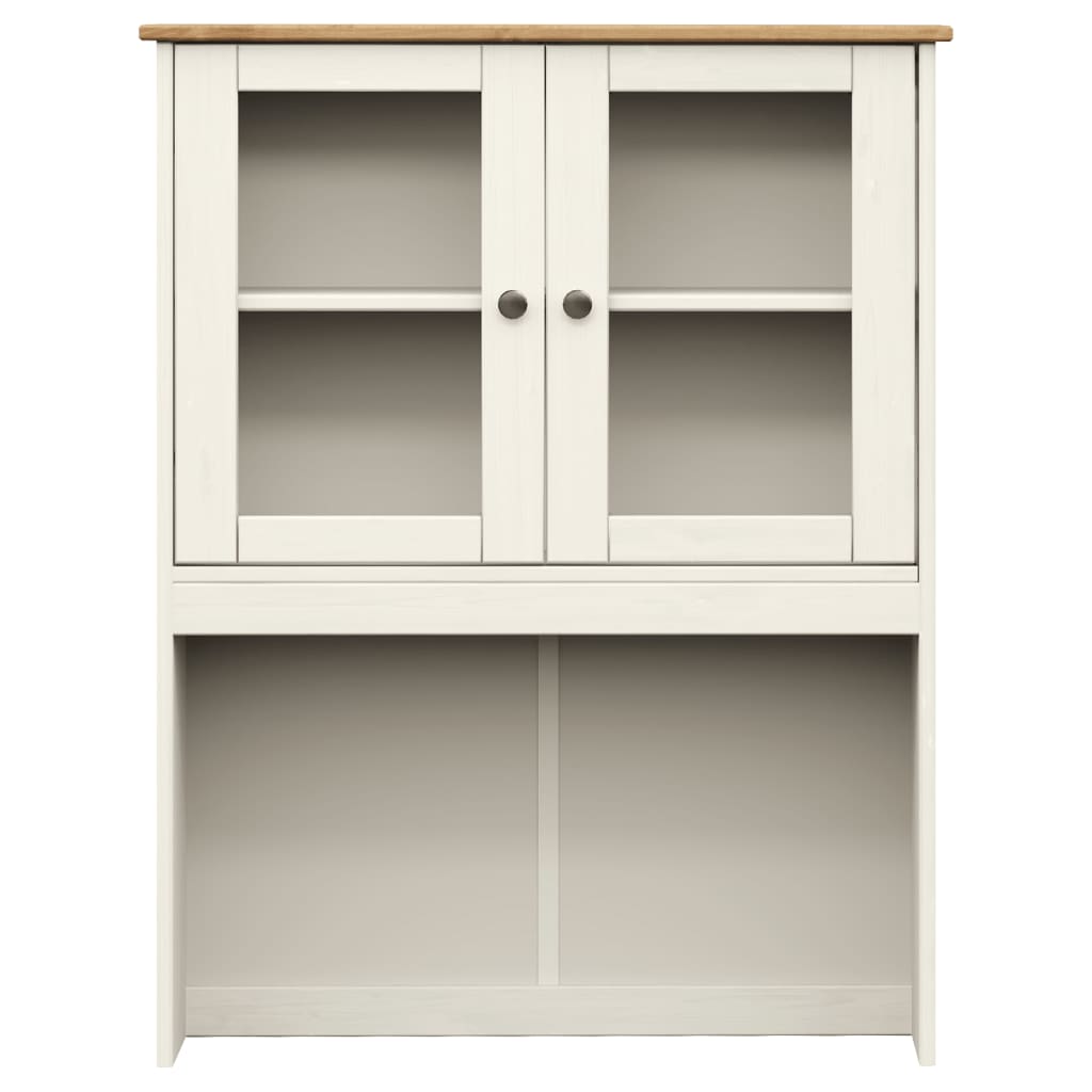 vidaXL Kredens VIGO, biały, 78x40x175 cm, lite drewno sosnowe