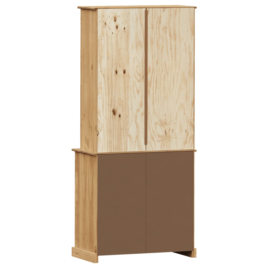 vidaXL Kredens VIGO, 78x40x175 cm, lite drewno sosnowe