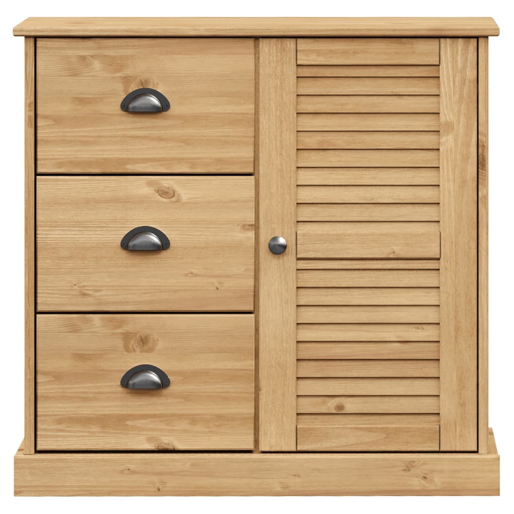 vidaXL Kredens VIGO, 78x40x175 cm, lite drewno sosnowe