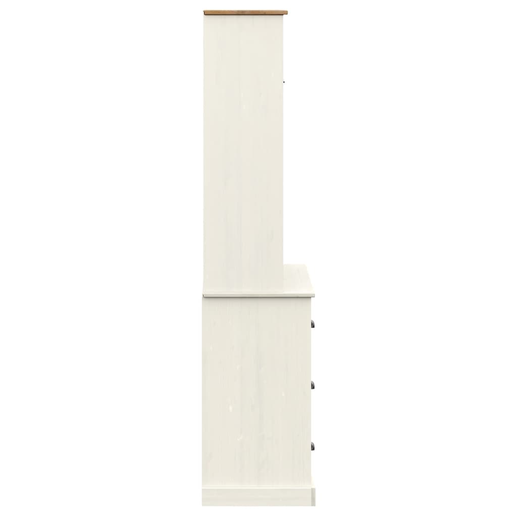 vidaXL Kredens VIGO, biały, 78x40x175 cm, lite drewno sosnowe