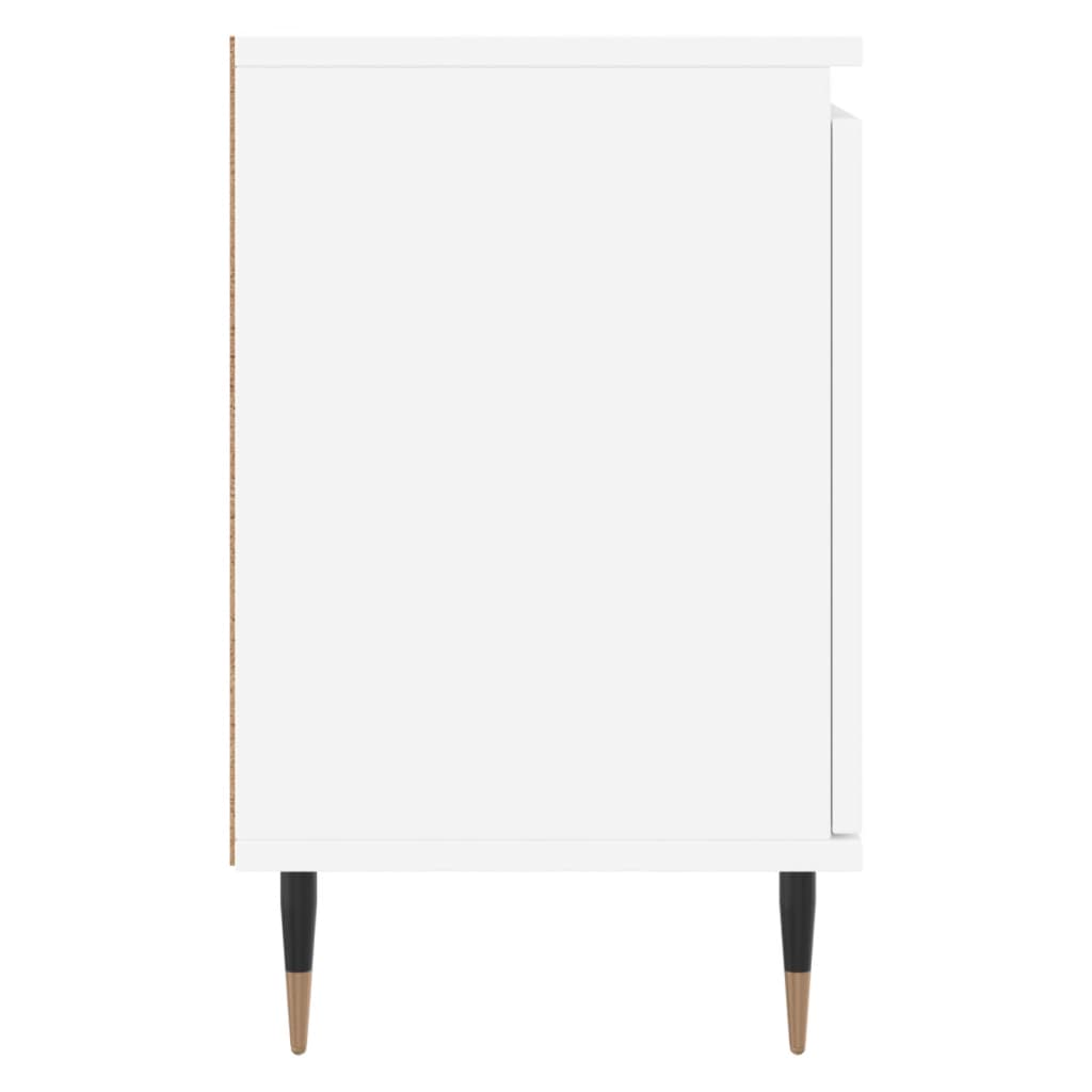 vidaXL Szafki nocne, 2 szt, białe, 40x30x50cm, materiał drewnopochodny