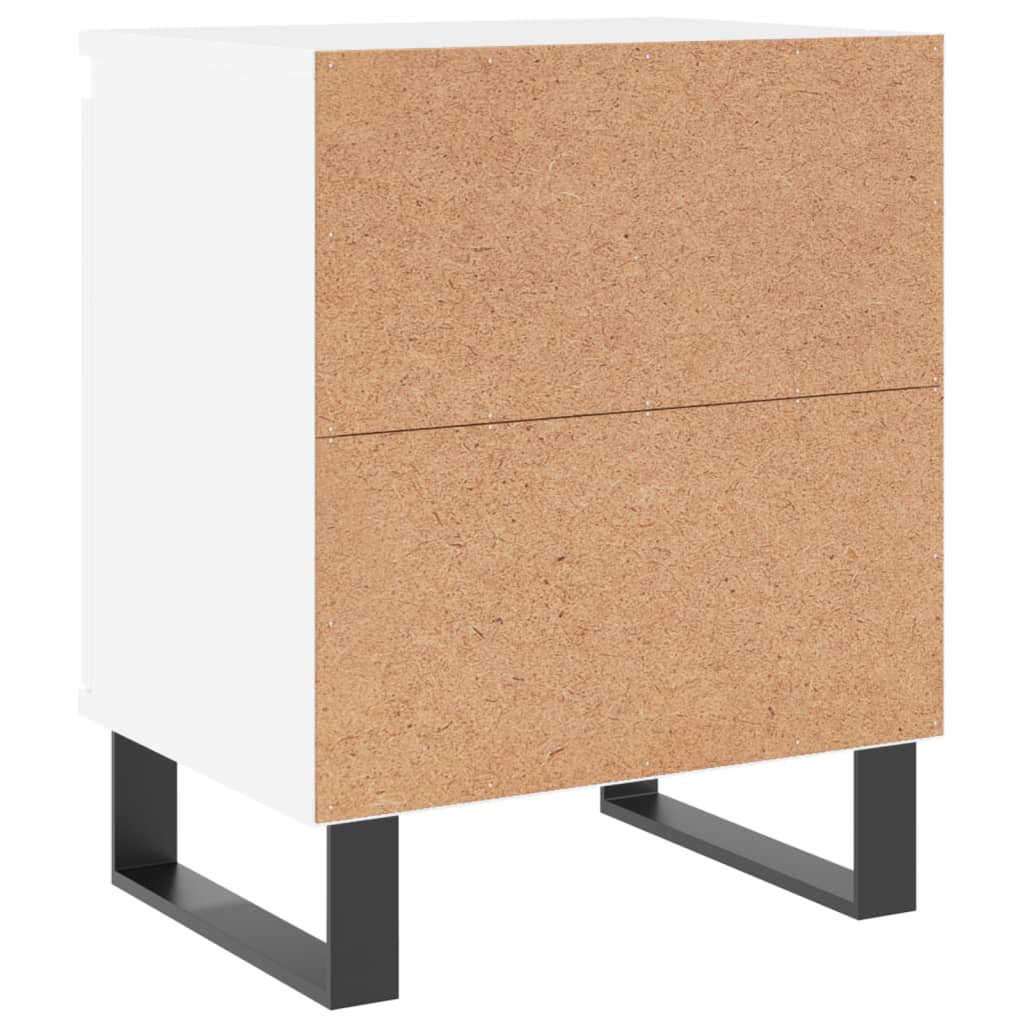 vidaXL Szafki nocne, 2 szt, białe, 40x30x50cm, materiał drewnopochodny