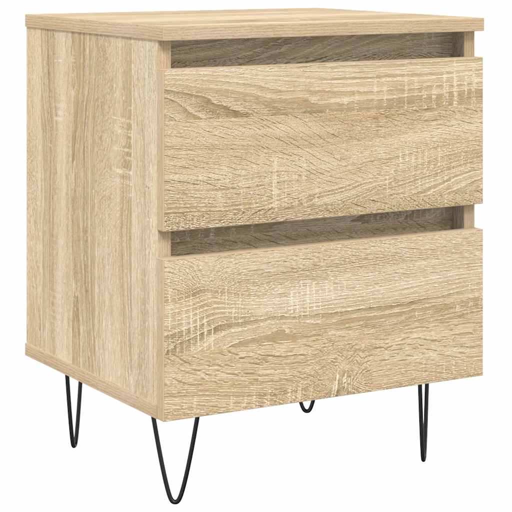 vidaXL Szafka nocna, dąb sonoma, 40x35x50 cm, materiał drewnopochodny