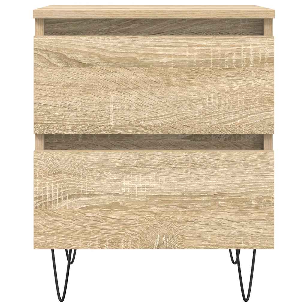 vidaXL Szafka nocna, dąb sonoma, 40x35x50 cm, materiał drewnopochodny