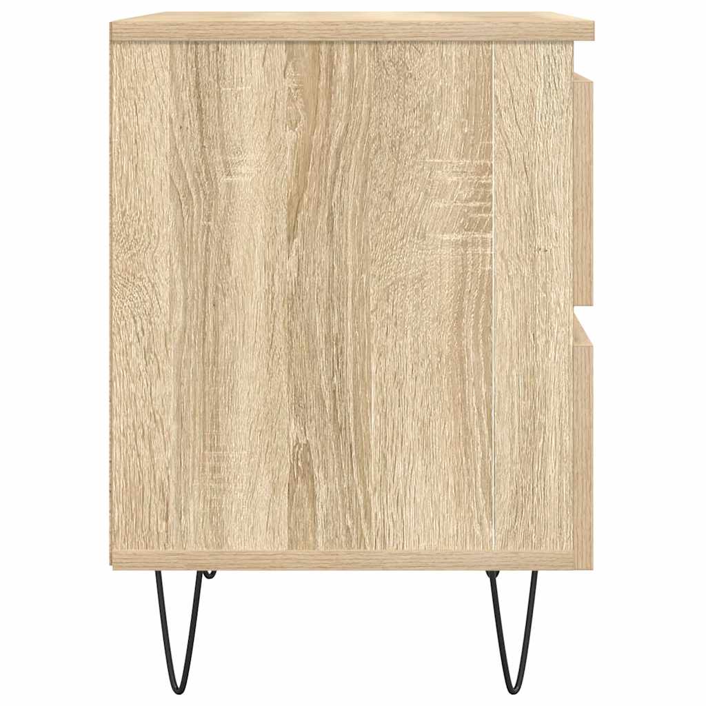 vidaXL Szafka nocna, dąb sonoma, 40x35x50 cm, materiał drewnopochodny