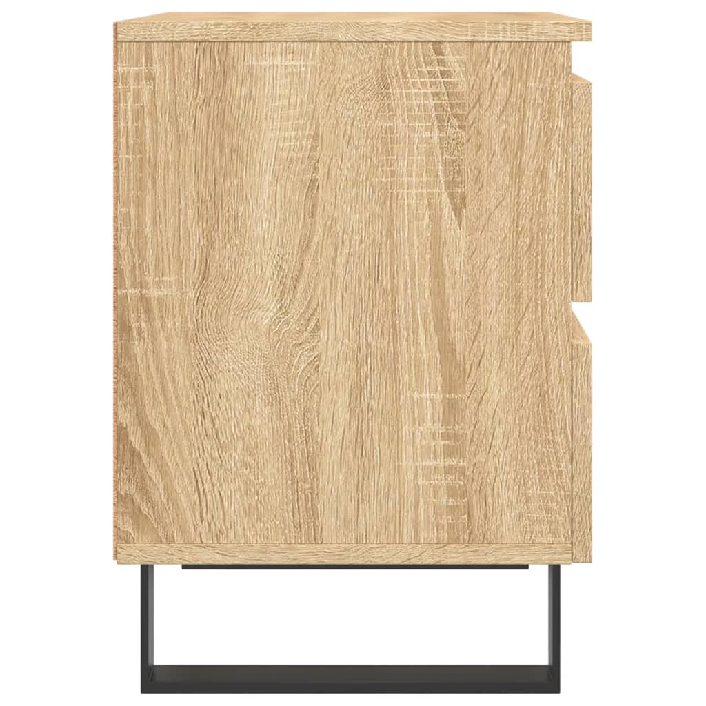 vidaXL Szafka nocna, dąb sonoma, 40x35x50 cm, materiał drewnopochodny