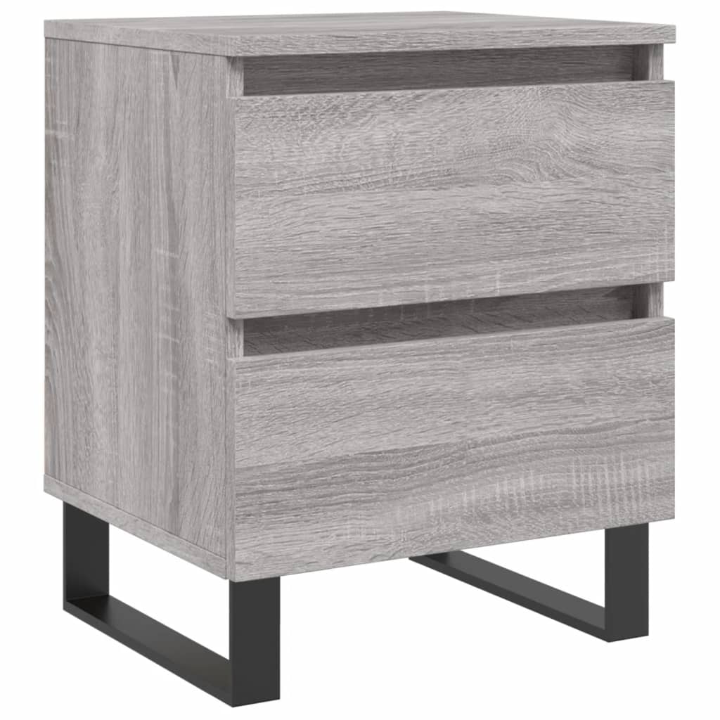 vidaXL Szafka nocna, szary dąb sonoma, 40x35x50 cm