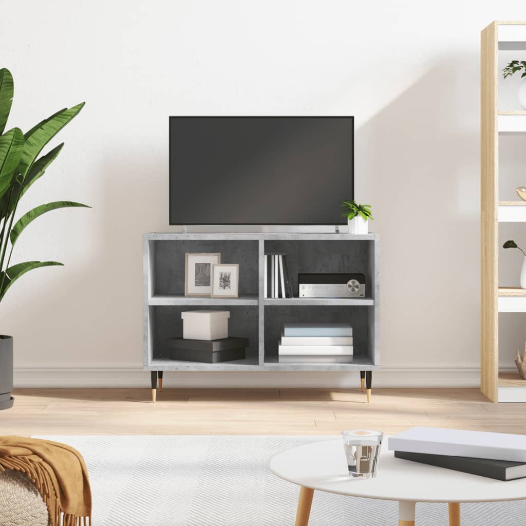 vidaXL Szafka pod TV, szarość betonu, 69,5x30x50 cm