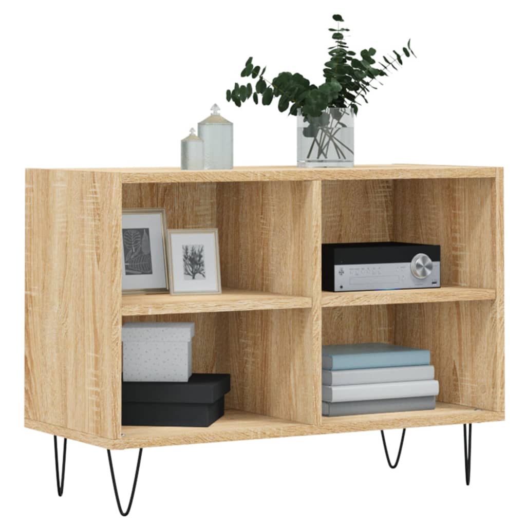 vidaXL Szafka TV, dąb sonoma, 69,5x30x50 cm, materiał drewnopochodny
