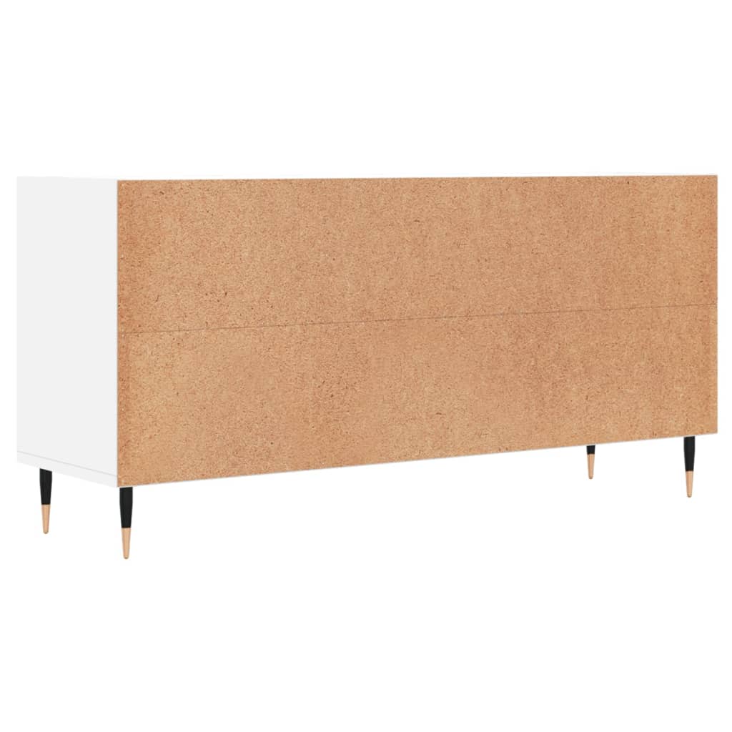 vidaXL Szafka pod TV, biała, 103,5x30x50 cm, materiał drewnopochodny