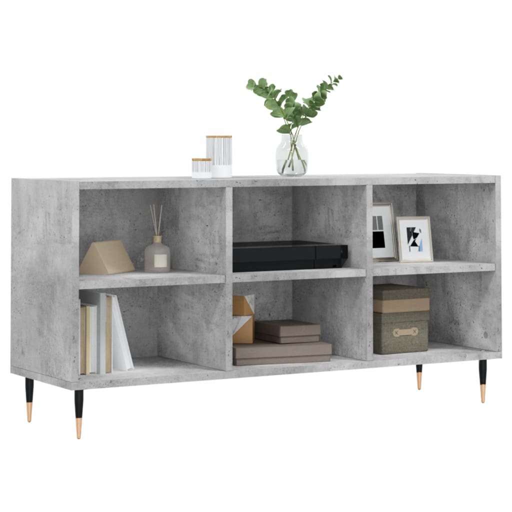 vidaXL Szafka pod TV, szarość betonu, 103,5x30x50 cm