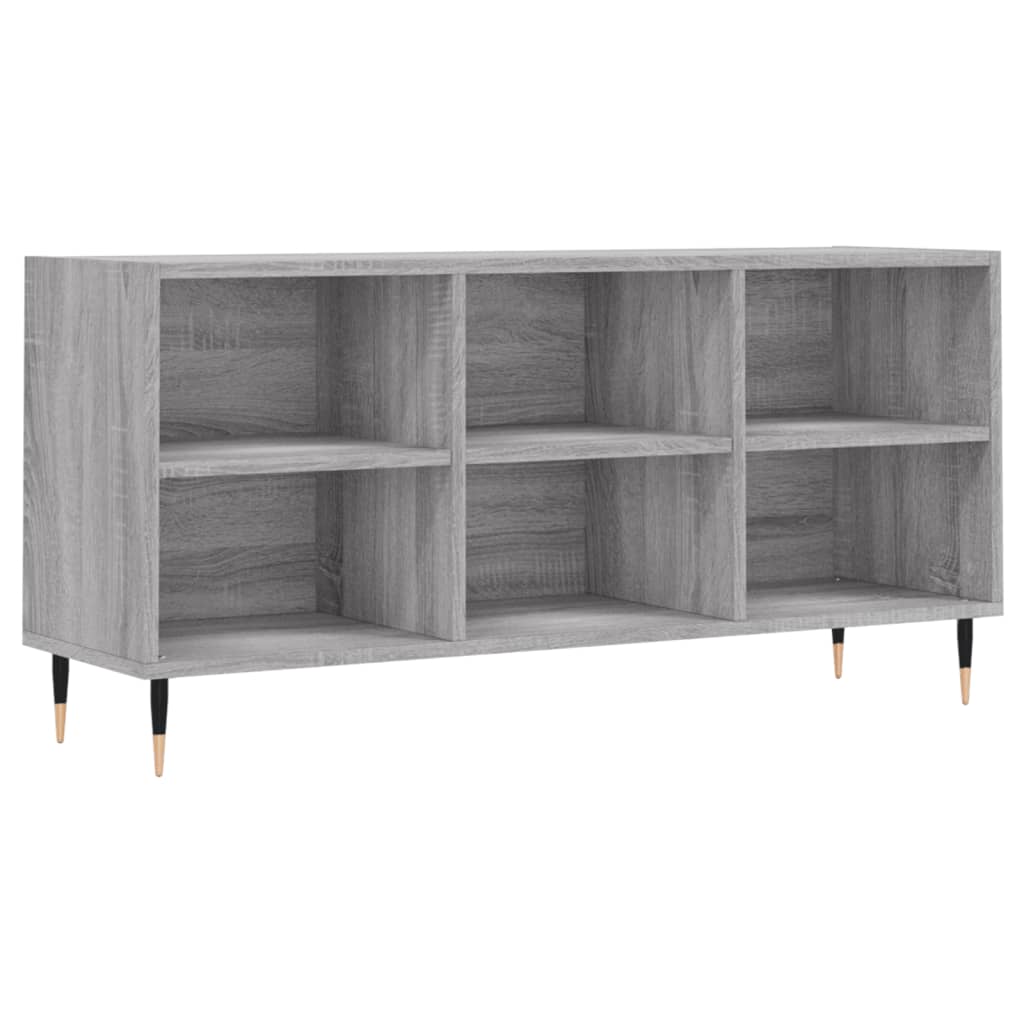 vidaXL Szafka pod TV, szary dąb sonoma, 103,5x30x50 cm