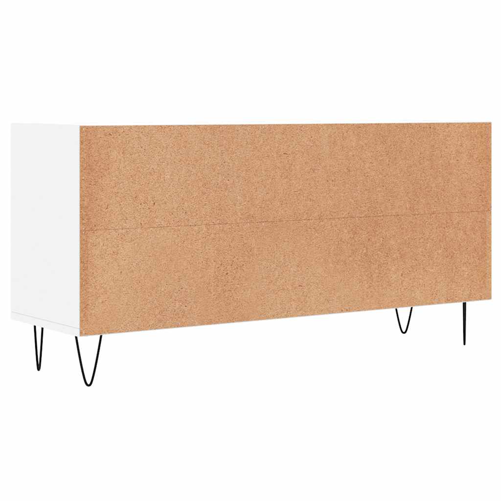 vidaXL Szafka pod TV, biała, 103,5x30x50 cm, materiał drewnopochodny