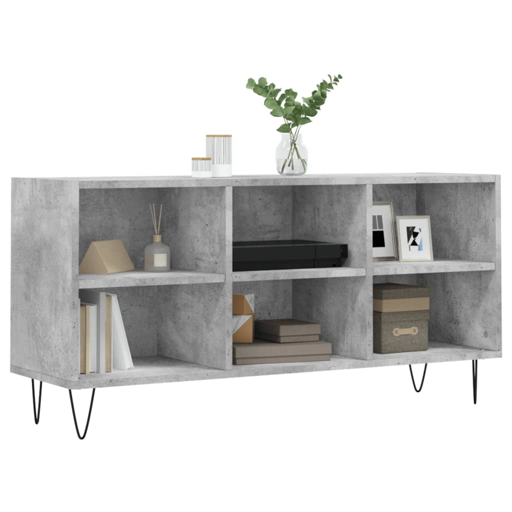 vidaXL Szafka pod TV, szarość betonu, 103,5x30x50 cm