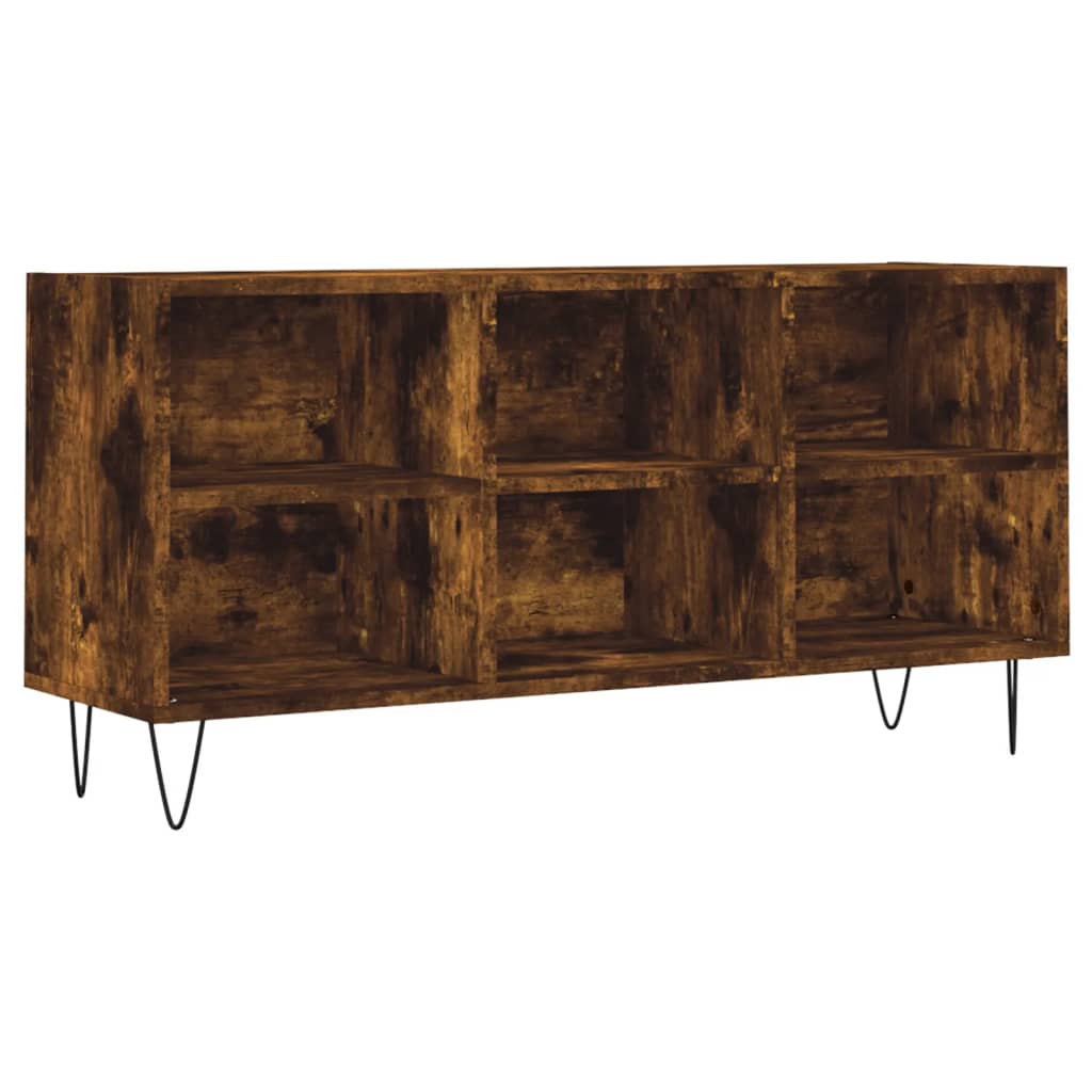 vidaXL Szafka pod telewizor, przydymiony dąb, 103,5x30x50 cm