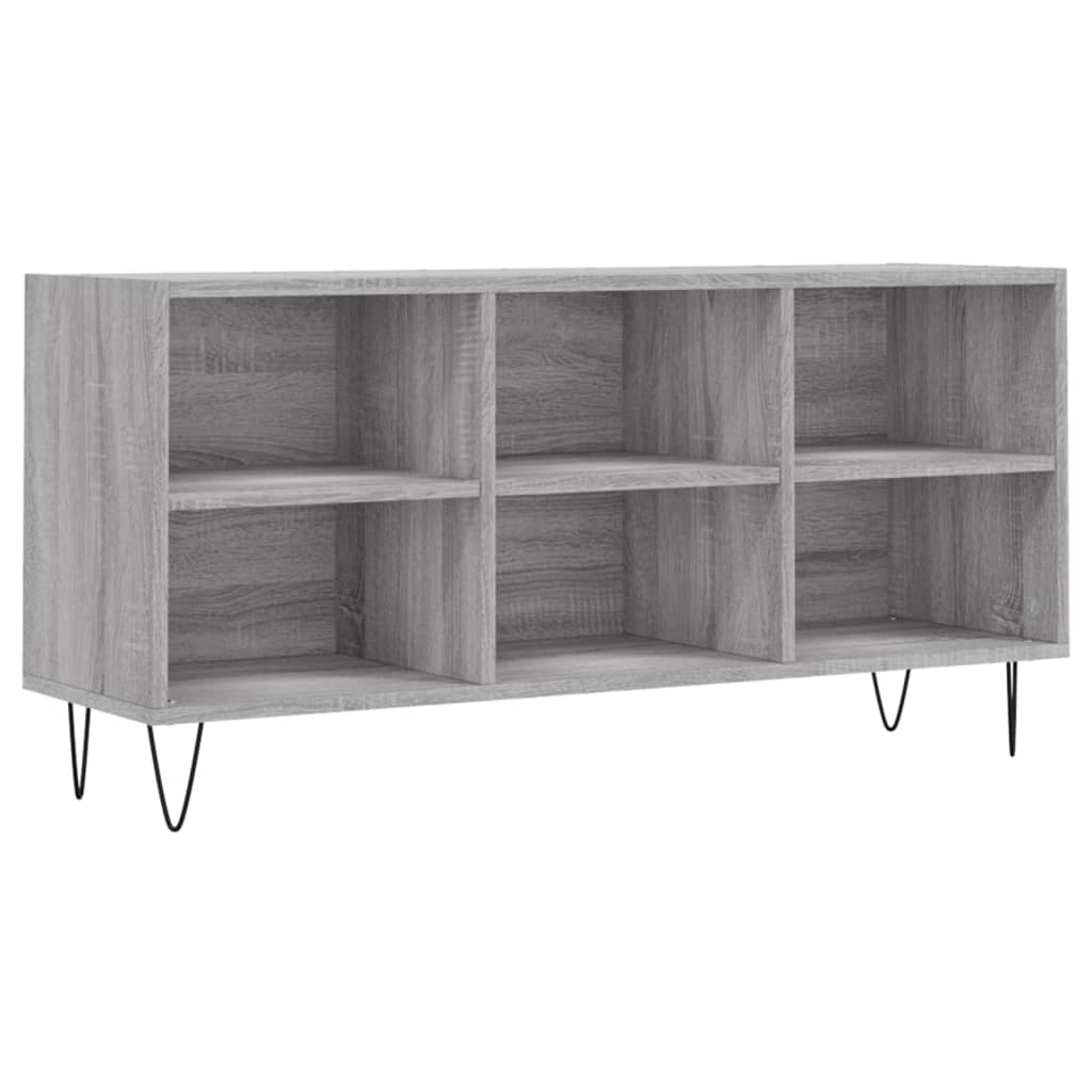 vidaXL Szafka pod TV, szary dąb sonoma, 103,5x30x50 cm