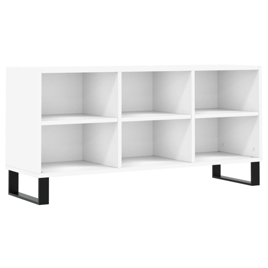 vidaXL Szafka pod TV, biała, 103,5x30x50 cm, materiał drewnopochodny