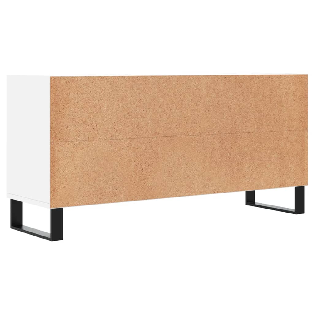 vidaXL Szafka pod TV, biała, 103,5x30x50 cm, materiał drewnopochodny