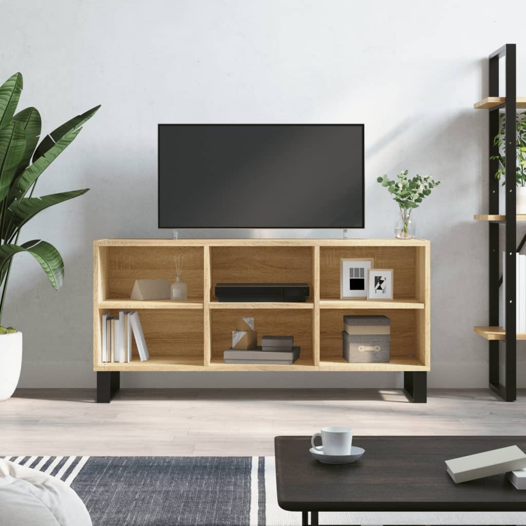 vidaXL Szafka pod TV, dąb sonoma, 103,5x30x50 cm