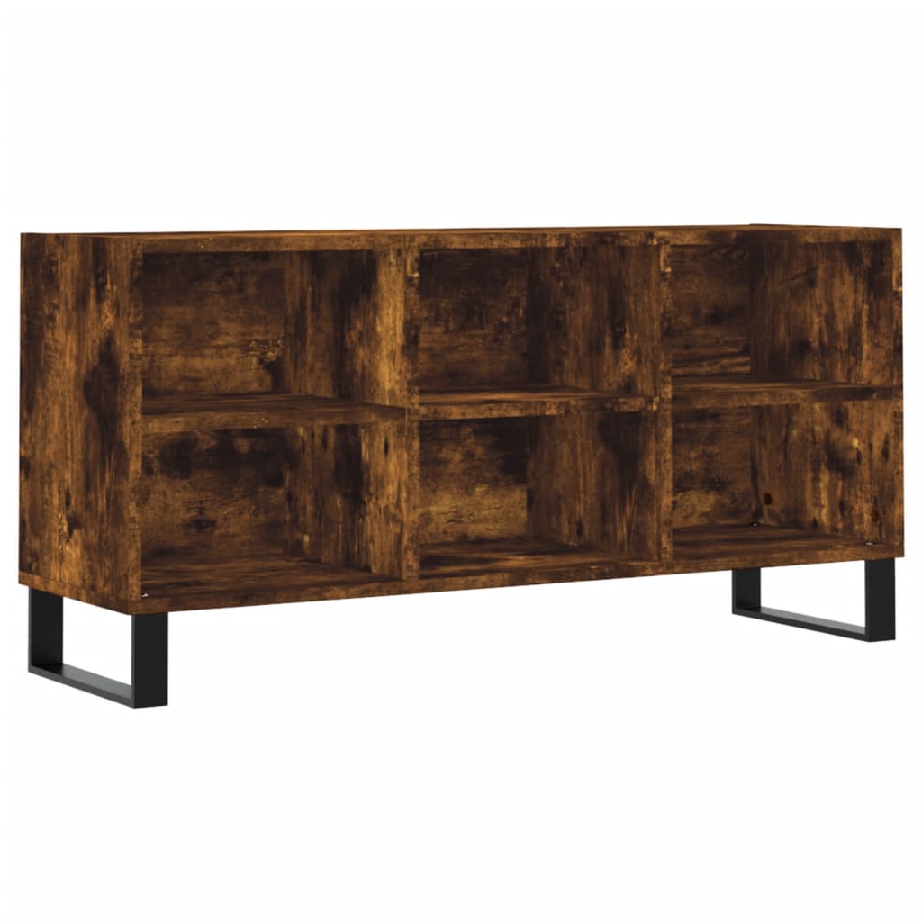 vidaXL Szafka pod telewizor, przydymiony dąb, 103,5x30x50 cm