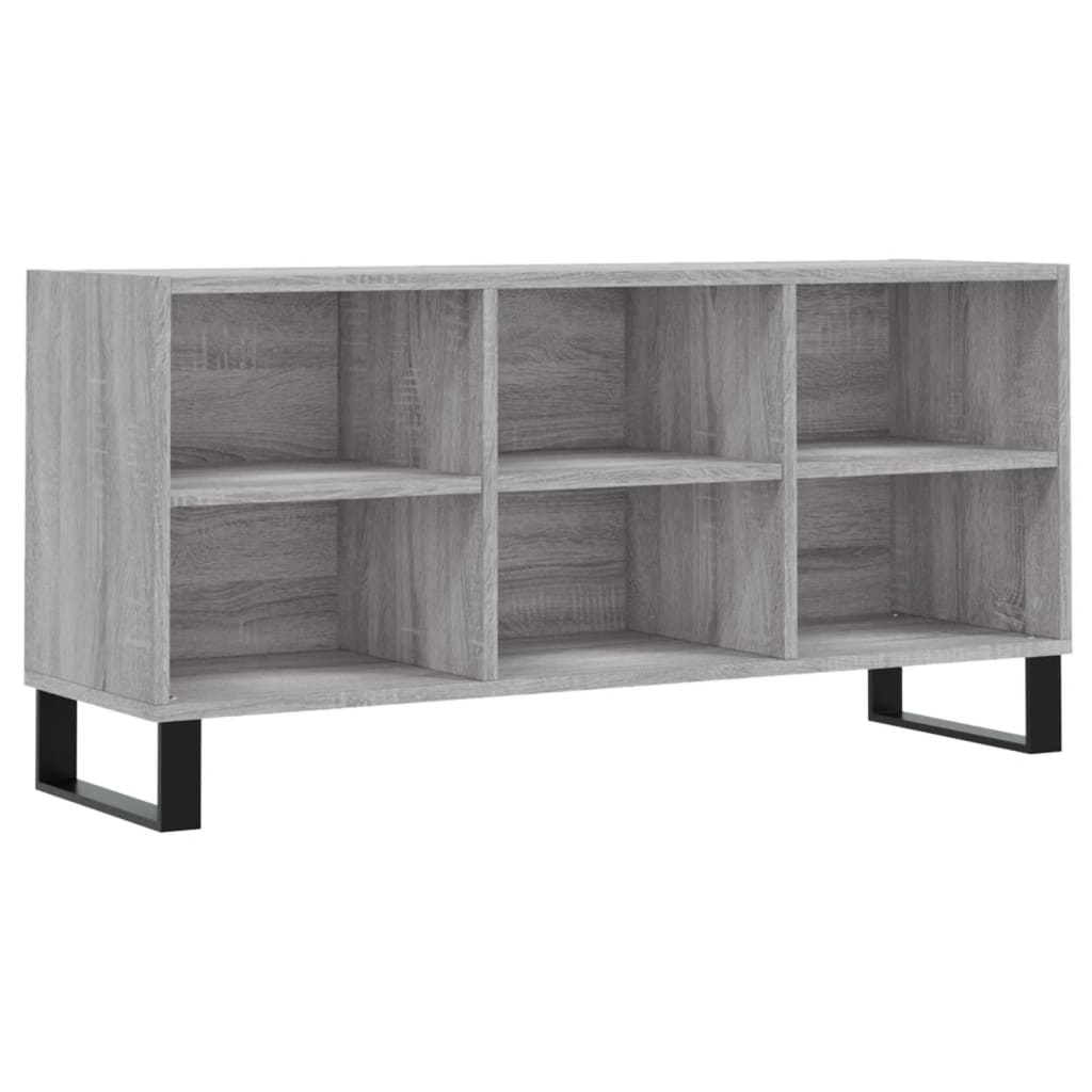 vidaXL Szafka pod TV, szary dąb sonoma, 103,5x30x50 cm
