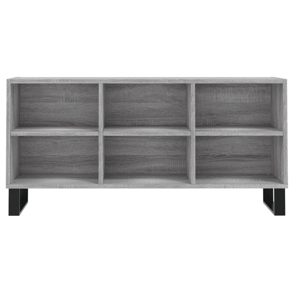 vidaXL Szafka pod TV, szary dąb sonoma, 103,5x30x50 cm