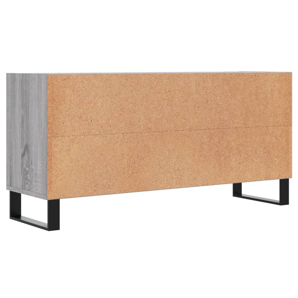 vidaXL Szafka pod TV, szary dąb sonoma, 103,5x30x50 cm