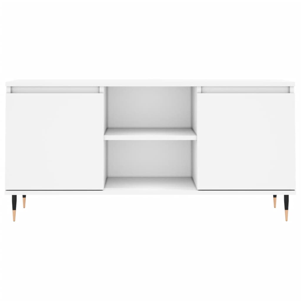 vidaXL Szafka pod TV, biała, 104x35x50 cm, materiał drewnopochodny
