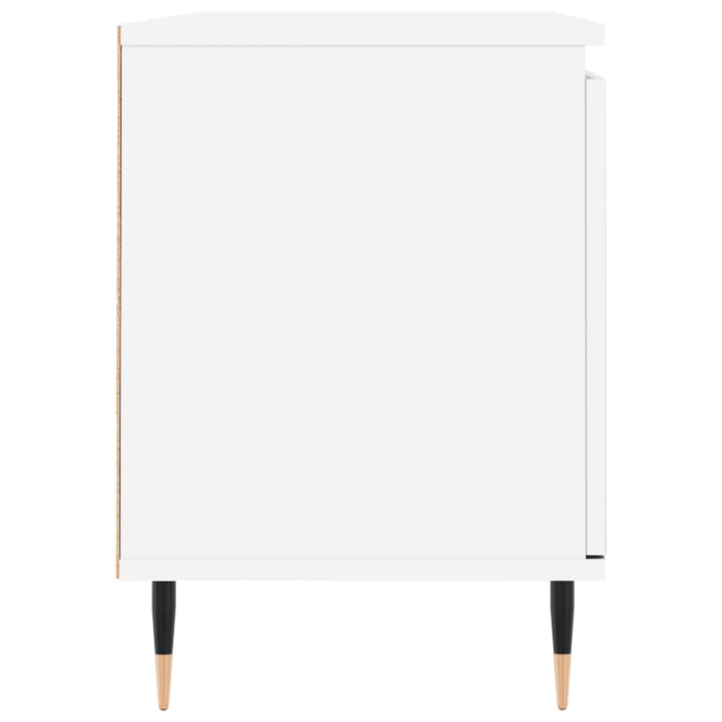 vidaXL Szafka pod TV, biała, 104x35x50 cm, materiał drewnopochodny
