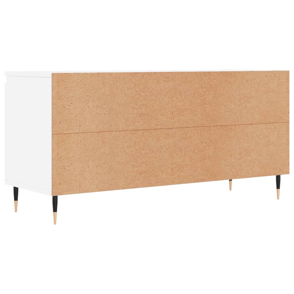 vidaXL Szafka pod TV, biała, 104x35x50 cm, materiał drewnopochodny